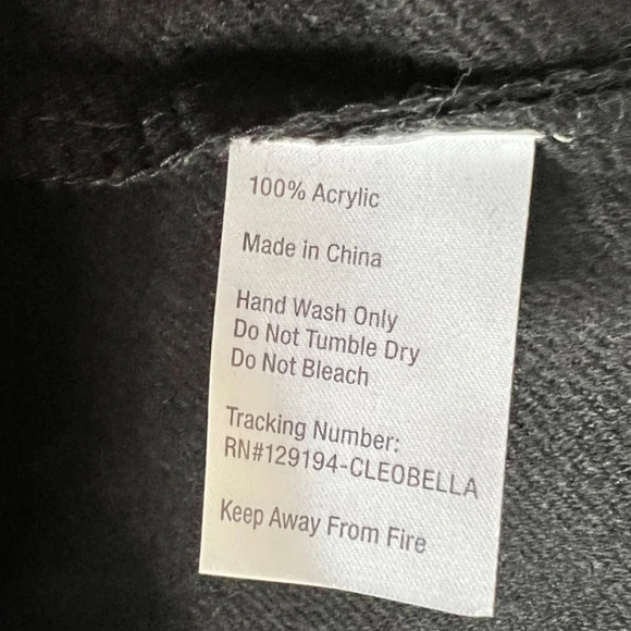 Cleobella Black Oversized Fringe Pom Open Front Kimono/ Poncho One Size EUC - Picture 5 of 5